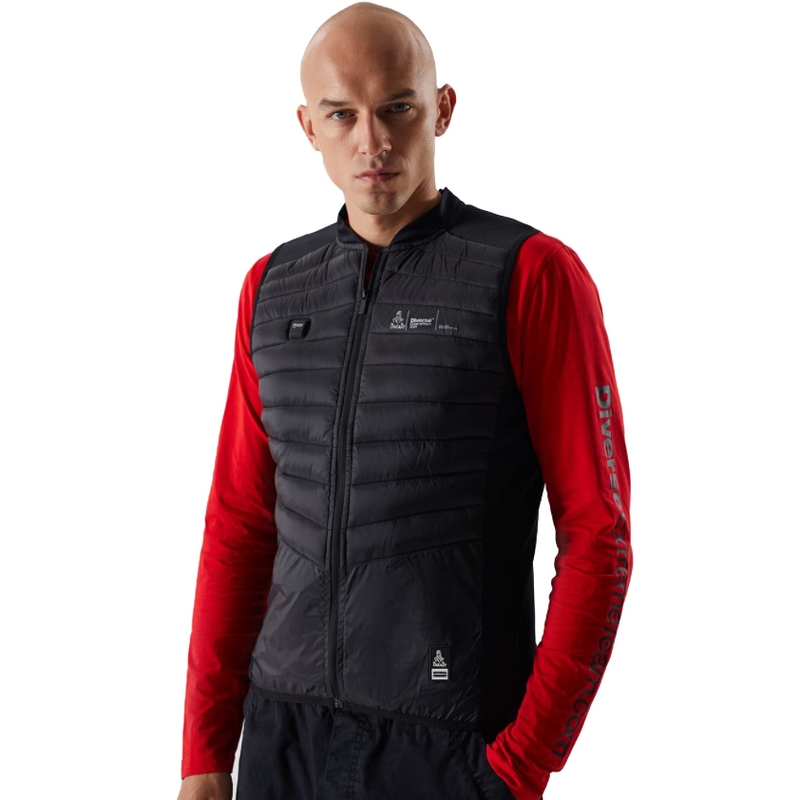 Prošívaná vesta DAKAR VE Heat černá výprodej