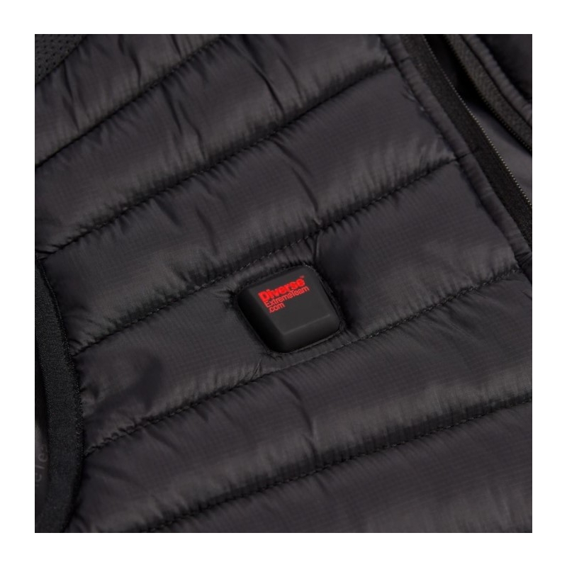 Prošívaná vesta DAKAR VE Heat černá výprodej