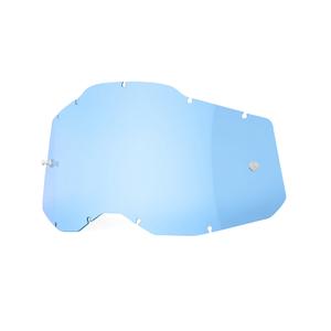 Plexi 100% Racecraft 2/Accuri 2/Strata 2 sinine (Anti-fog)