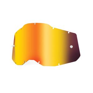 Plexi 100% Racecraft 2/Accuri 2/Strata 2 punane peegel (Anti-fog)