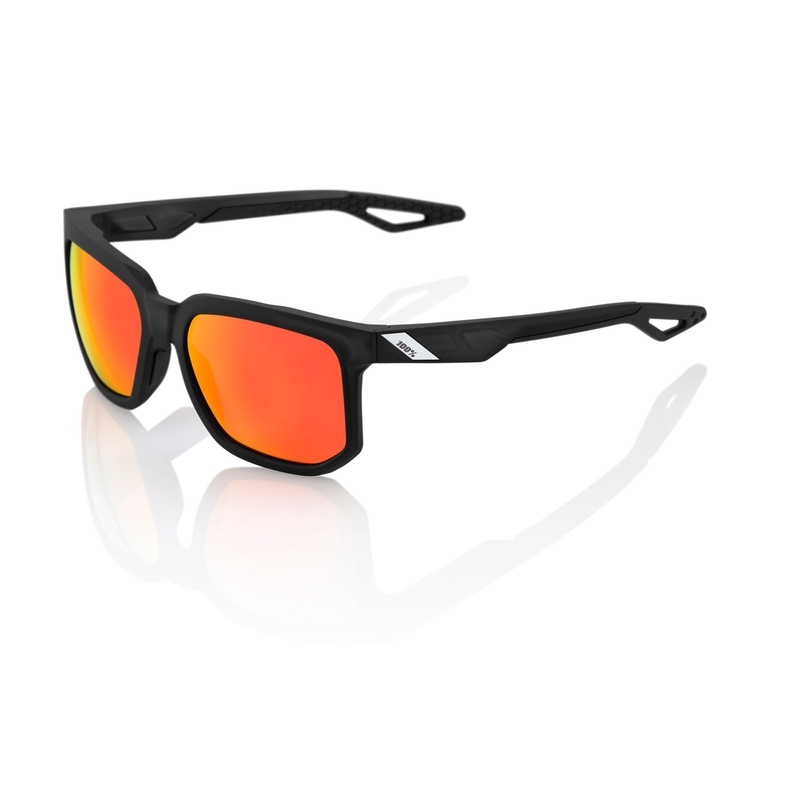 Päikeseprillid 100% CENTRIC Matte Crystal Black must (punased klaasid)
