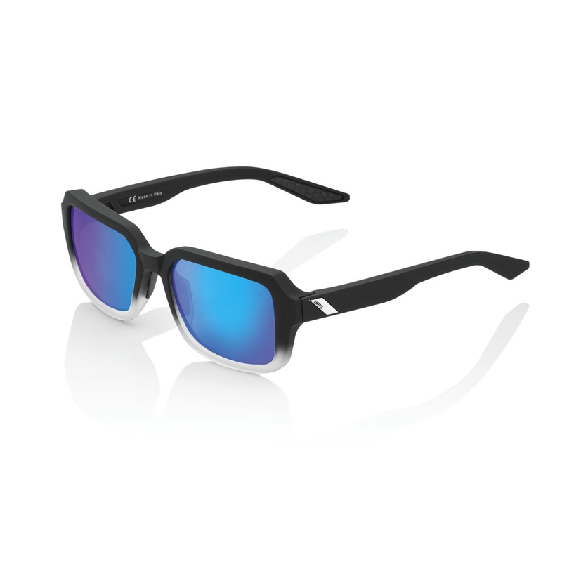 100% RIDELEY Soft Tact Fade Black päikeseprillid (sinised kroomitud klaasid)
