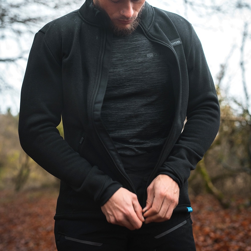 Oxford Advanced Base Layer Black-Grey Thermal T-särk - pikkade varrukatega