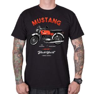 Meeste must südamega Mustangi särk