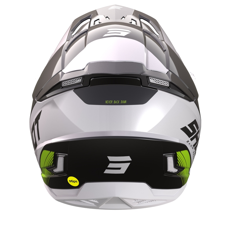 Motokrosová přilba Shot Core Fast černo-bílo-fluo žlutá výprodej