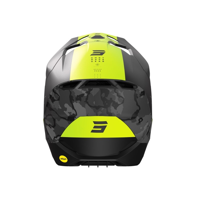 Motokrosová přilba Shot Race Camo černo-šedo-fluo žlutá výprodej
