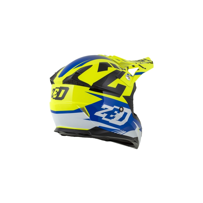 Motokrosová přilba ZED X1.9 modro-fluo žluto-černo-bílá
