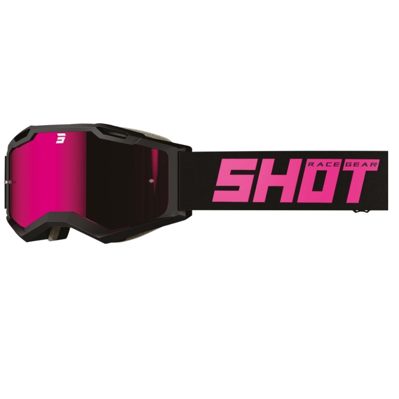 Motokrossiprillid Shot Iris 2.0 Soliidne must ja roosa