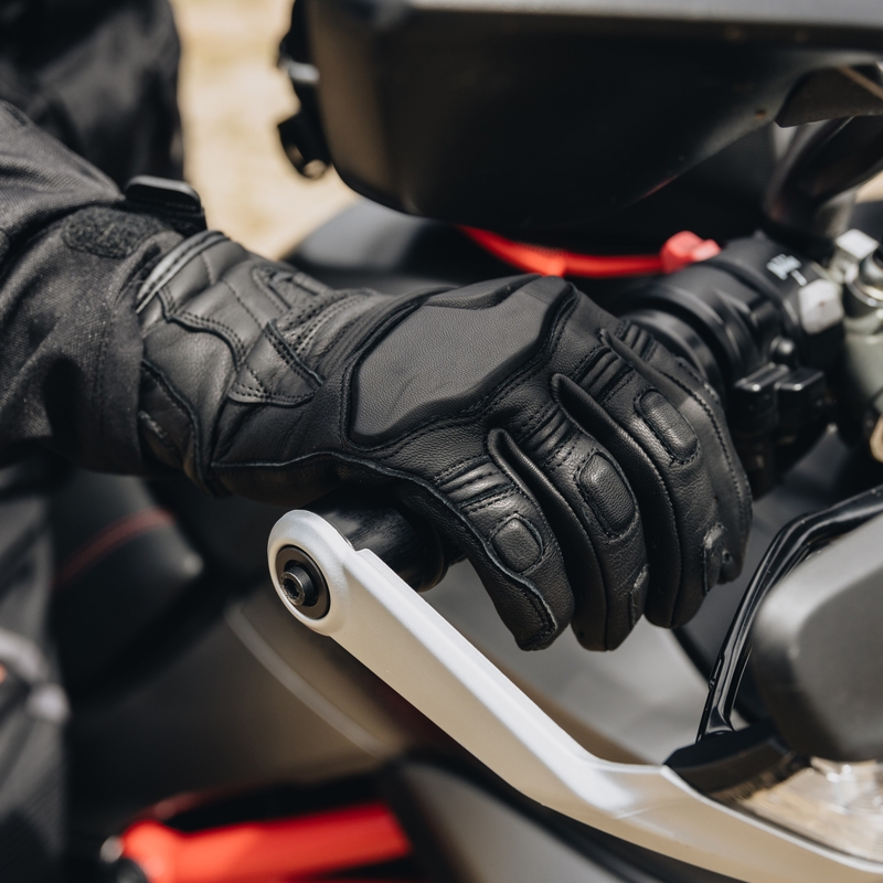 Rukavice na motorku Ozone Touring II černé výprodej