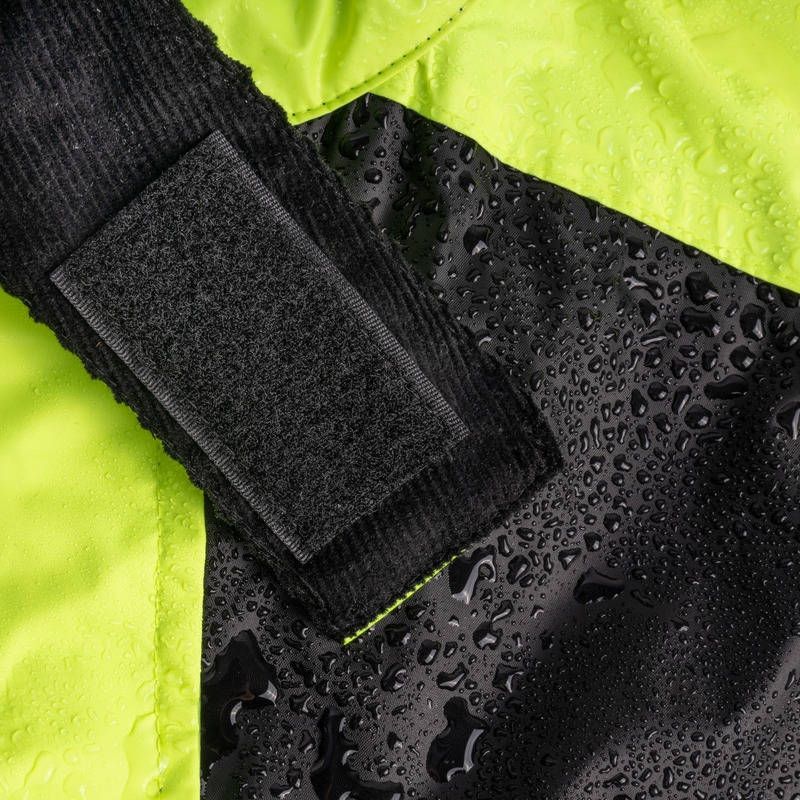 Kombinéza do deště Ozone OZ-141 černo-fluo žlutá