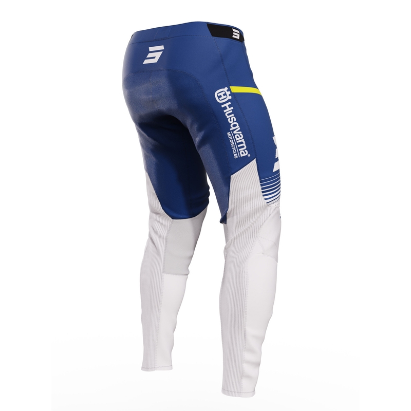 Motokrossi püksid Shot Aerolite Husqvarna LE valge-sinine allahindlus