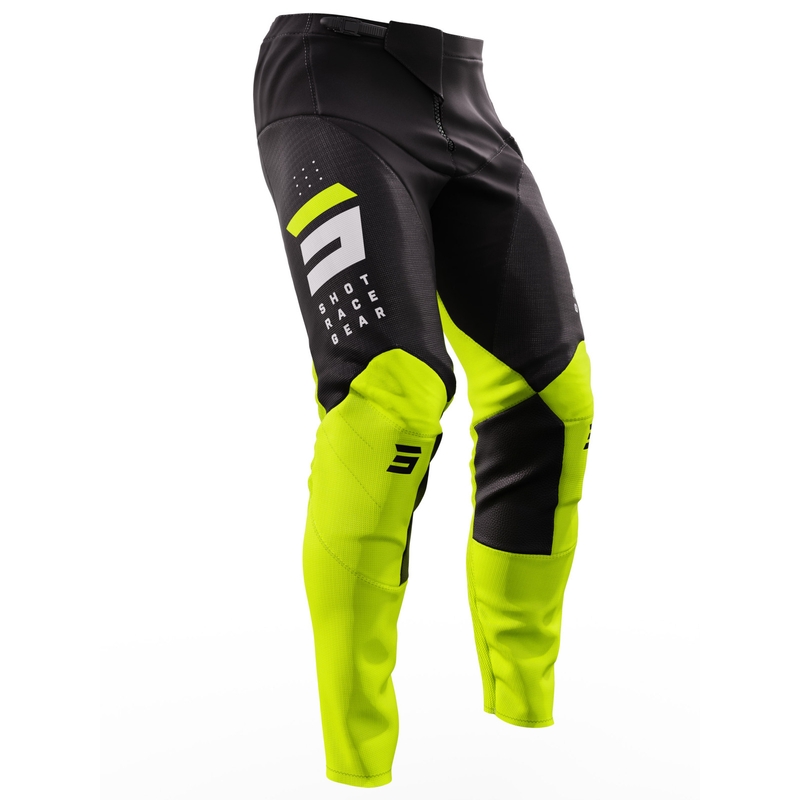 Motokrossi püksid Shot Contact Camo 2.0 must-fluo kollane allahindlus