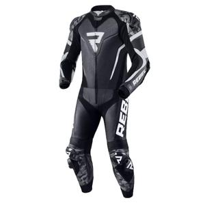 Rebelhorn Rebel Must-valge mootorratta kombinesoon