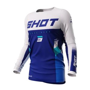 Motokrossi trikot Shot Contact Tracer sinine ja valge allahindlus