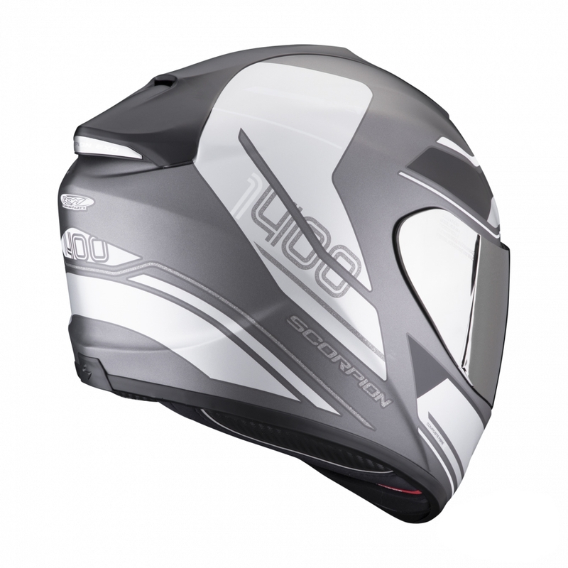 Integrální přilba na motorku Scorpion EXO-1400 EVO Air Vittoria stříbrno-bílá matná