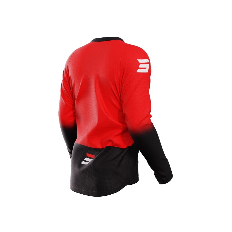 Motokrossitrikoo Shot Devo Reflex must-punane allahindlus