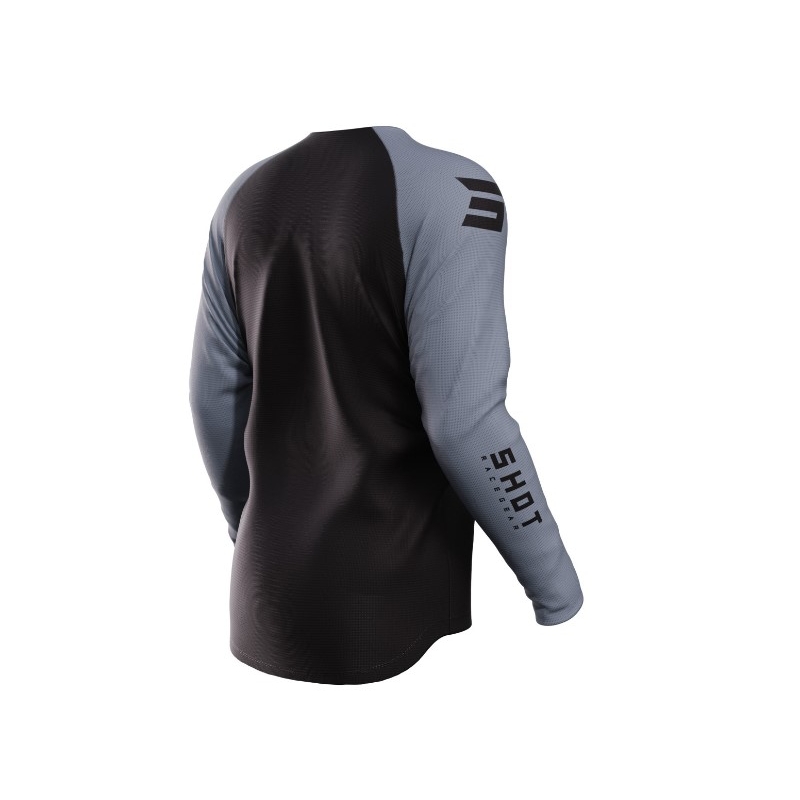 Motokrosový dres Shot Raw Escape černo-šedý výprodej