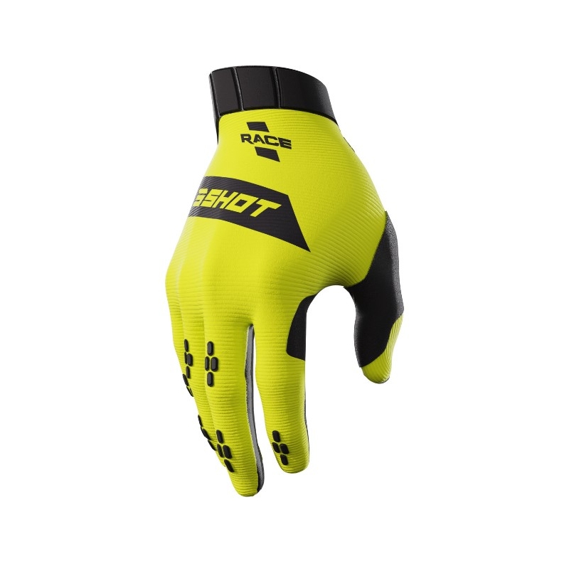 Motokrossi kindad Shot Race must-fluo kollane allahindlus