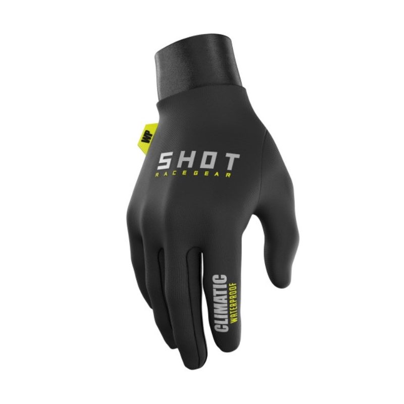 Motokross-kindad Shot Climatic 3.0 must-fluo kollane