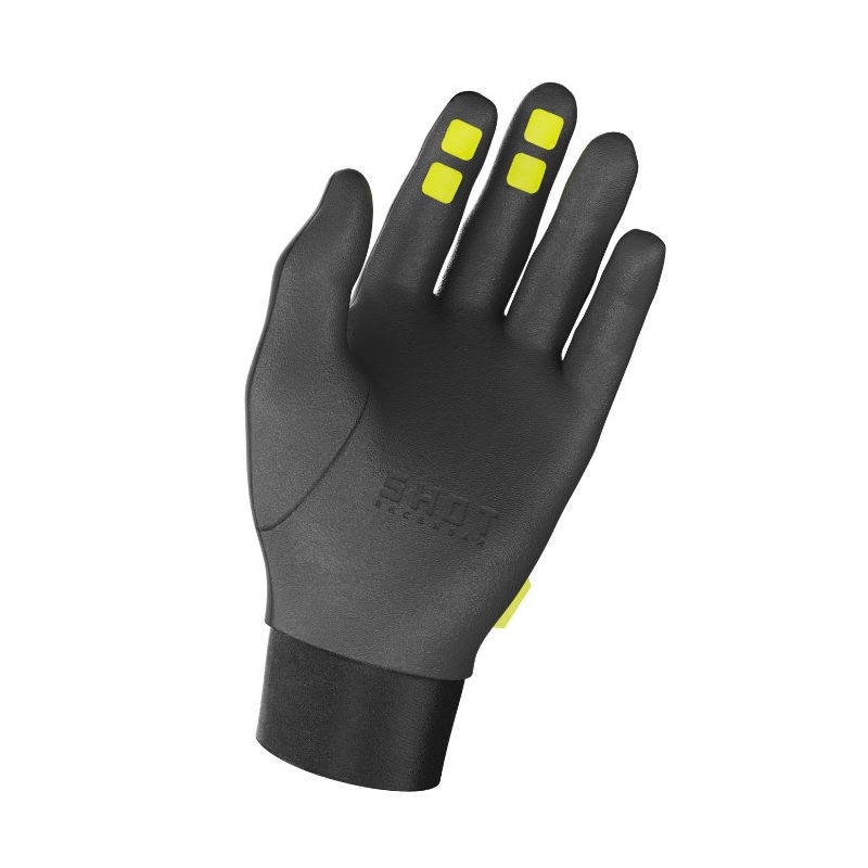 Motokross-kindad Shot Climatic 3.0 must-fluo kollane