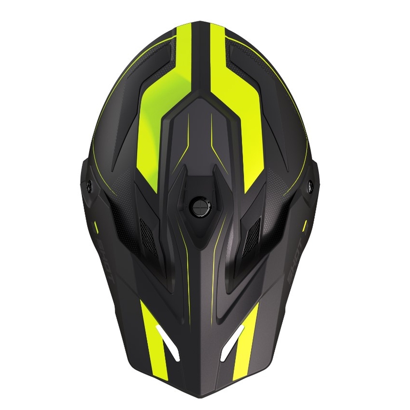 Enduro kiiver Shot Trek Rally must-fluo kollane