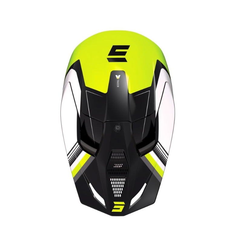 Laste motokrossikiiver Shot Race Tracer valge-must-fluo kollane allahindlus