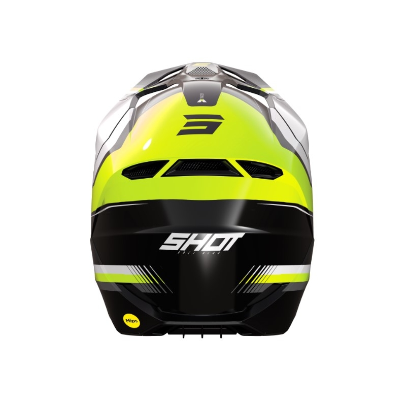 Laste motokrossikiiver Shot Race Tracer valge-must-fluo kollane allahindlus