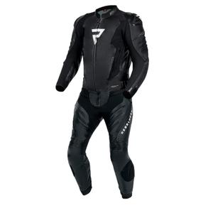 Rebelhorn Veloce must-valge mootorratta kombinesoon