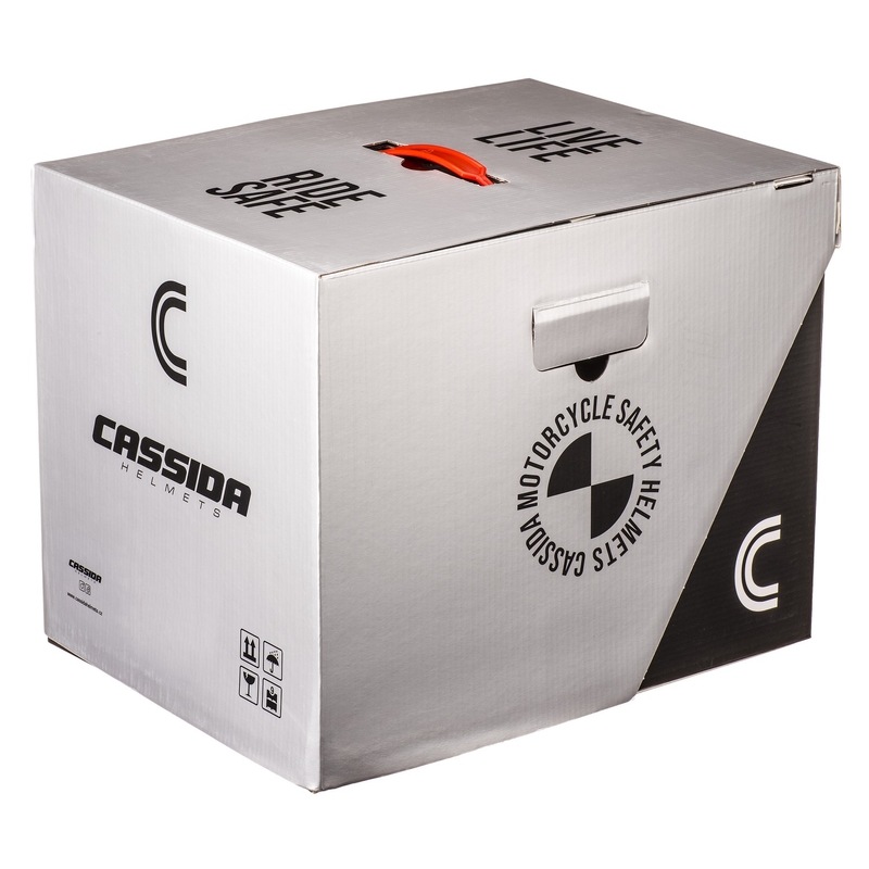 Cassida Integral GT 2.1 Flash Black-Red-Grey mootorratta kiiver