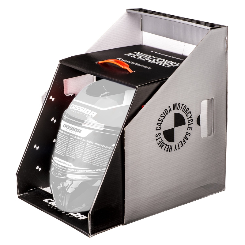 Cassida Integral GT 2.1 Flash Black-Red-Grey mootorratta kiiver