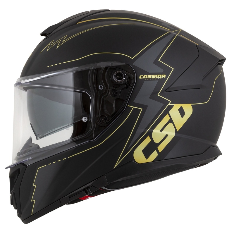 Cassida Integral GT 2.1 Flash must-kuld-hall mootorratta kiiver