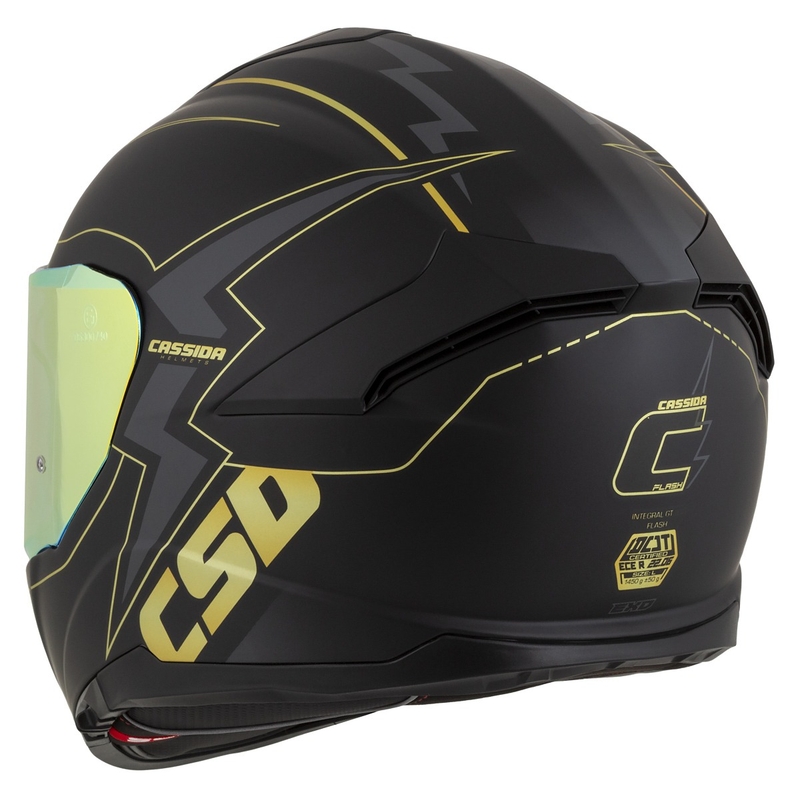 Cassida Integral GT 2.1 Flash must-kuld-hall mootorratta kiiver