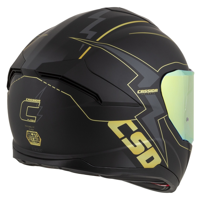 Cassida Integral GT 2.1 Flash must-kuld-hall mootorratta kiiver