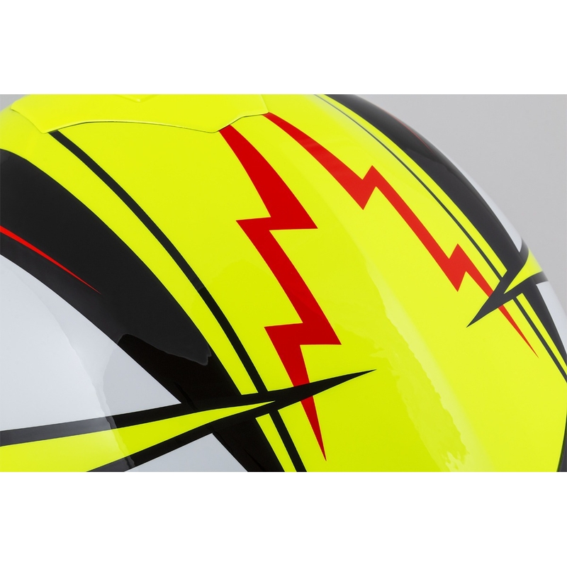 Integral mootorratta kiiver Cassida Integral GT 2.1 Flash fluo kollane-punane-must-valge