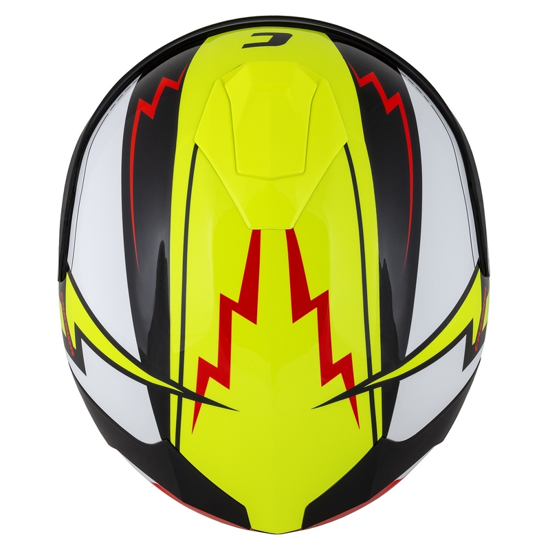 Integral mootorratta kiiver Cassida Integral GT 2.1 Flash fluo kollane-punane-must-valge