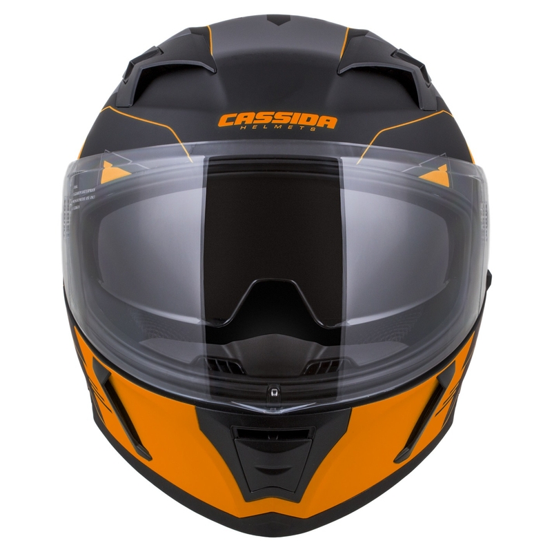 Integraalne kiiver Cassida Integral 3.0 RoxoR must-oranž