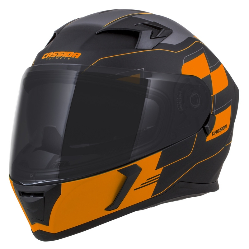 Integraalne kiiver Cassida Integral 3.0 RoxoR must-oranž