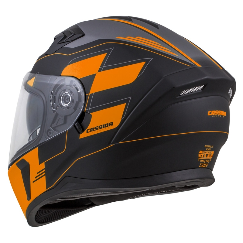Integraalne kiiver Cassida Integral 3.0 RoxoR must-oranž