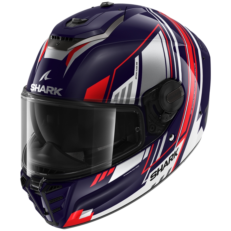 Integrální přilba na motorku SHARK SPARTAN RS Byhron modro-červeno-šedá výprodej
