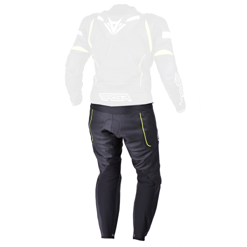 Pánské kalhoty RSA Speedway černo-bílo-fluo žluté výprodej - II. jakost
