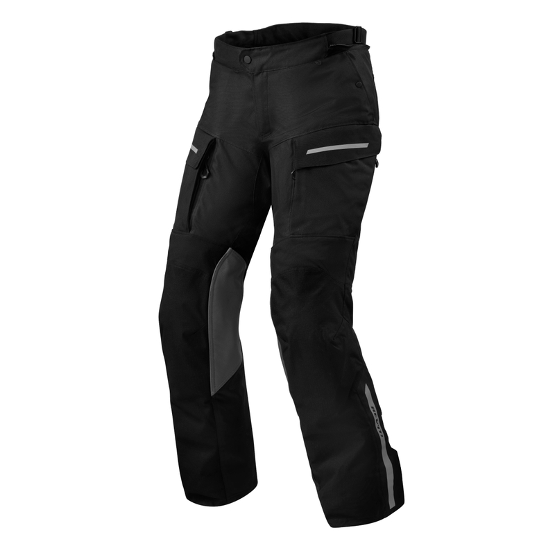 Prodloužené kalhoty na motorku Revit Offtrack 2 H2O černé