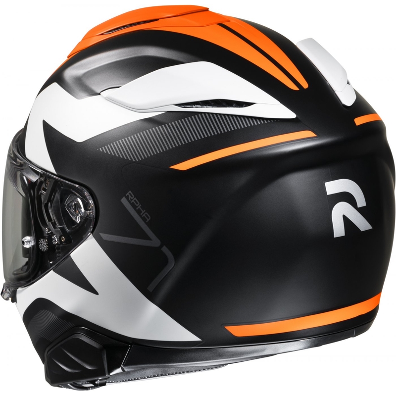 Integreeritud mootorratta kiiver HJC RPHA 71 Pinna MC7SF must-valge-oranž allahindlus