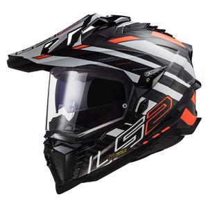Enduro kiiver LS2 MX701 Explorer C Edge 06 must-hall-fluororanž