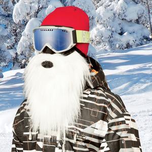 Beardski Santa mask valge
