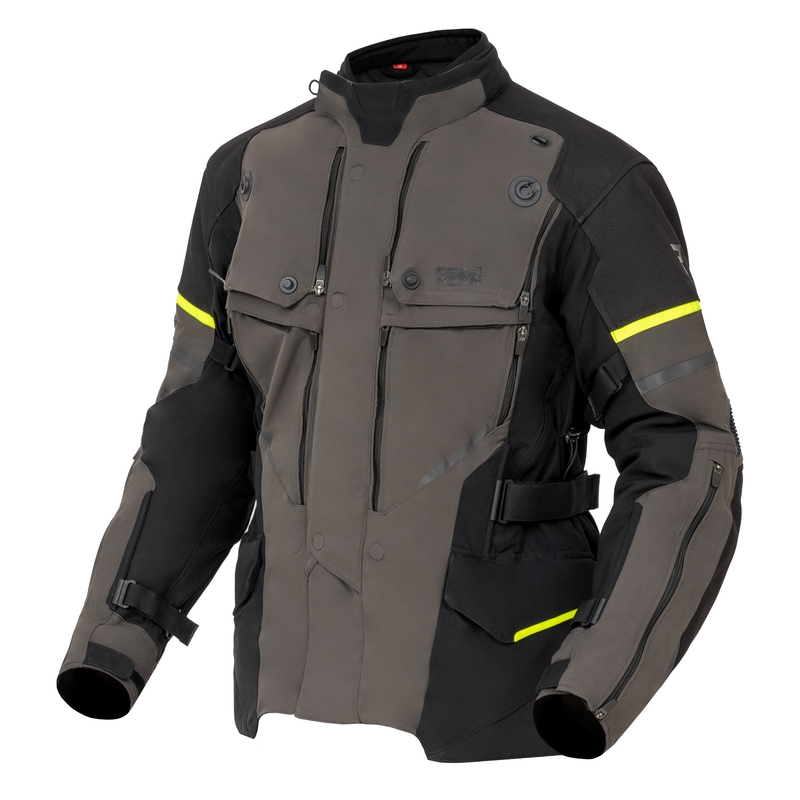 Rebelhorn Range antratsiit-must-fluo kollane mootorratta jakk