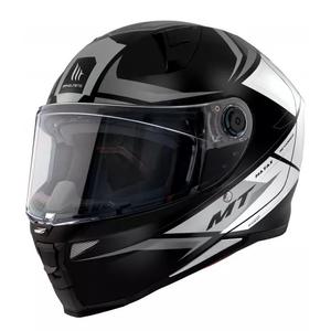 MT Revenge 2 Hatax must-valge integreeritud mootorratta kiiver allahindlus