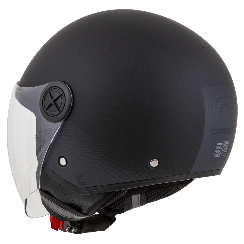 Cassida Handy Black-Grey Avatud mootorratta kiiver