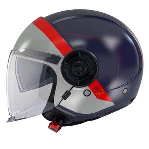 Avatud mootorratta kiiver MT Viale SV 68 ühikut D7 hall-punane-sinine