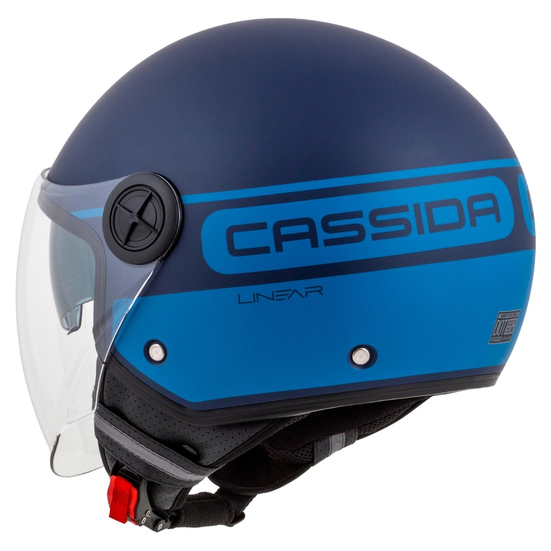 Cassida Handy Plus Linear avatud mootorratta kiiver sinine