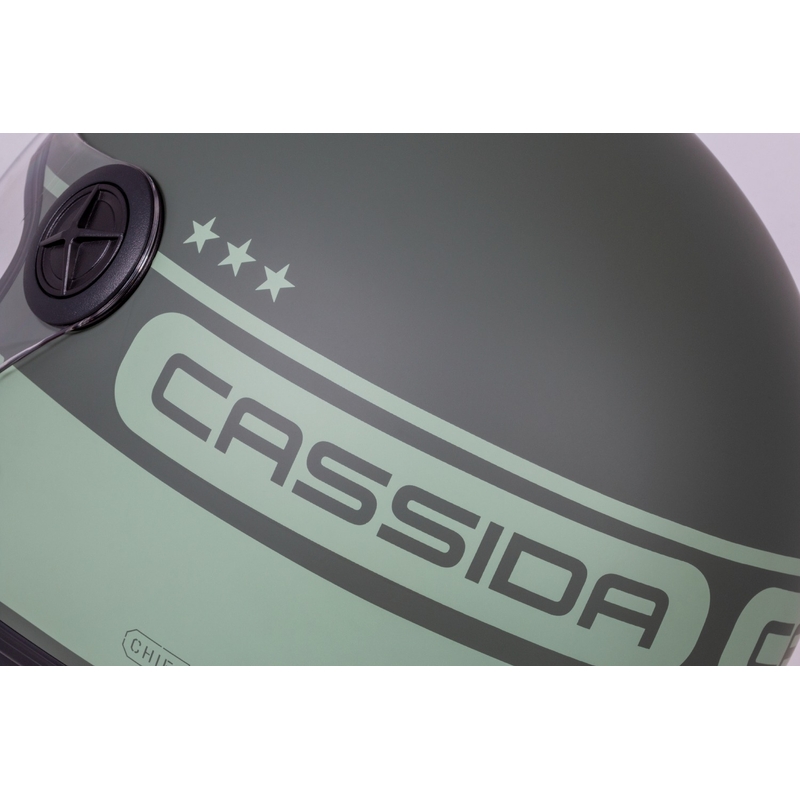 Cassida Handy Plus Chief avatud mootorratta kiiver roheline